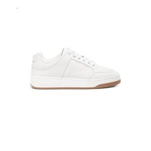 Saint Laurent NIB SL/61 Lace-Up Leather Sneakers in White Size 37.5